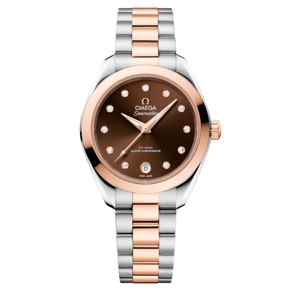 Omega Seamaster Aqua Terra 30mm Two-Tone Brown Dial - 220.20.30.20.63.001