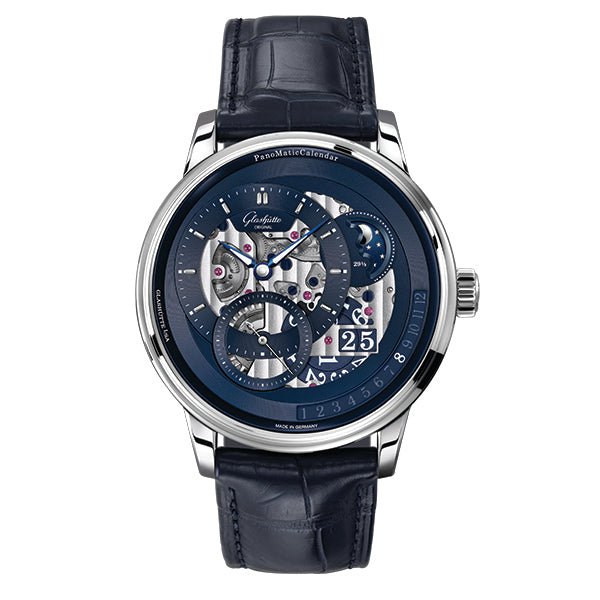 Glashutte Original PanoMaticCalendar in the Blue of Dawn Limited Edition - 1-92-11-01-03-61