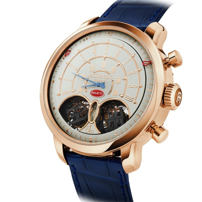 Jacob & Co. 18K Rose Gold Jean Bugatti Chronograph - BU100.40.AA.AA.A