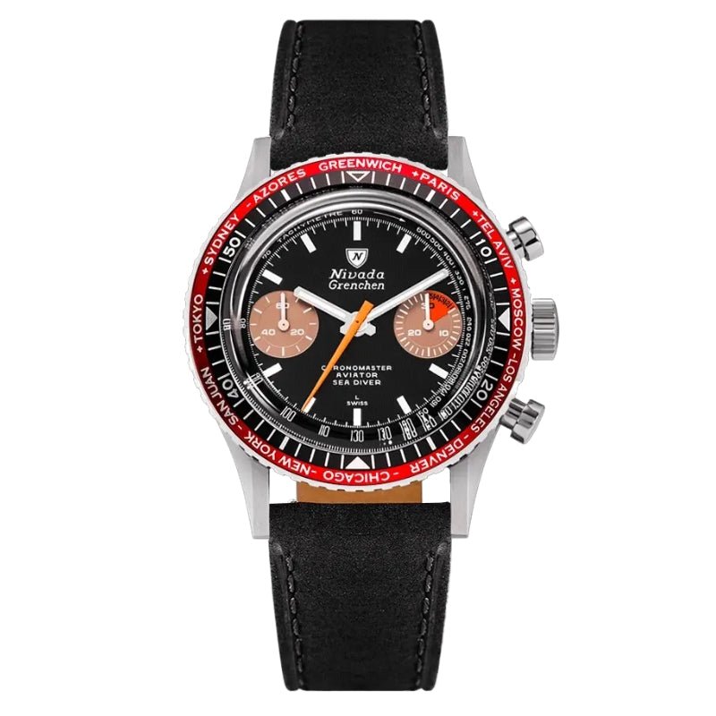 Nivada Grenchen Chronomaster Orange Boy Inter.Bezel Manual - 86012WM03LC