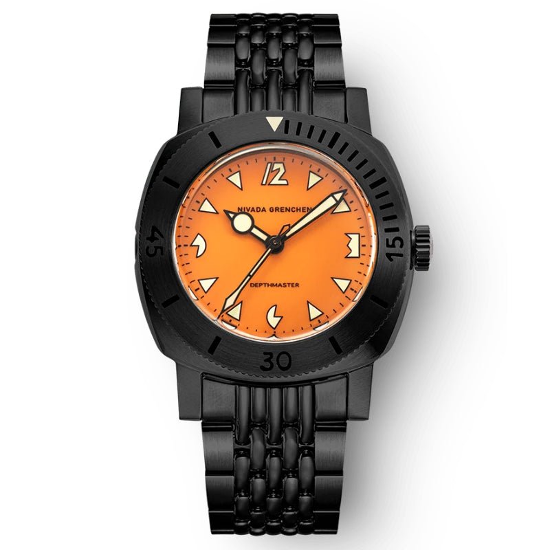 Nivada Grenchen Depthmaster Black Pumpkin 39mm - 14131A01