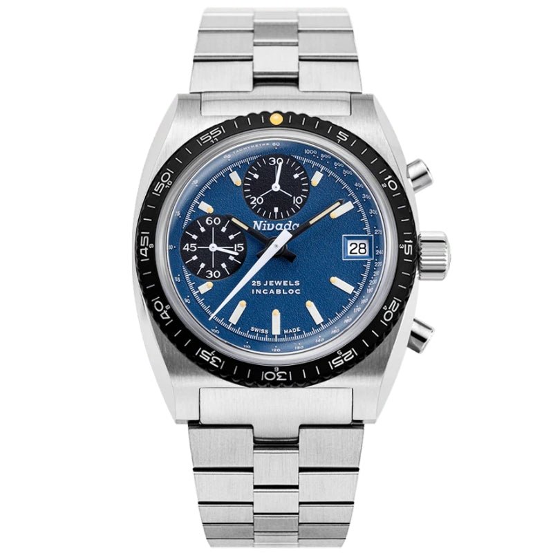 Nivada Grenchen Autochron Blue Limited Edition - 77003A45