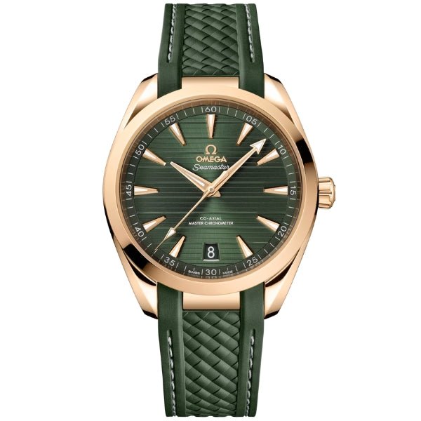 Omega Seamaster Aqua Terra 150M Moonshine Gold on Rubber Strap - 220.52.41.21.10.001