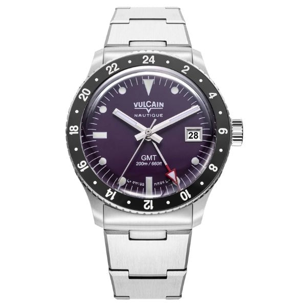 Vulcain Skindiver GMT Purple Limited Edition on Bracelet - 680174A17.BHM286