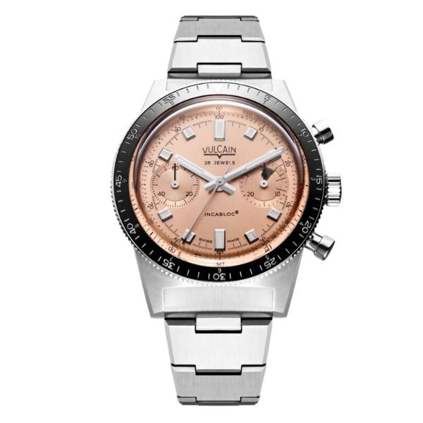 Vulcain Skindiver Chronograph Saumon Limited Edition on Bracelet - 590176B87.BHM286