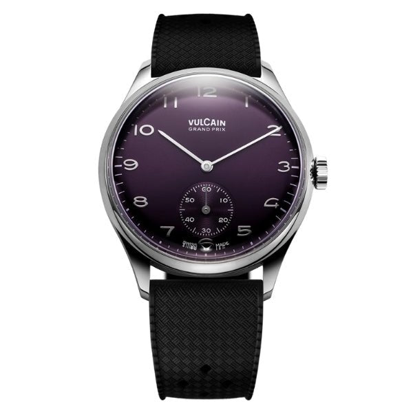Vulcain Grand Prix Small Second Purple on Rubber Strap - 690175AN0.BAR200