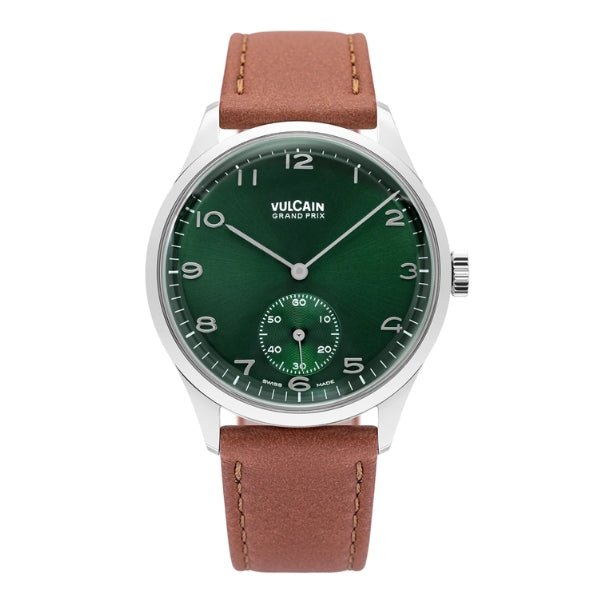Vulcain Grand Prix Small Second Green on Leather Strap - 690175A90.BAC207