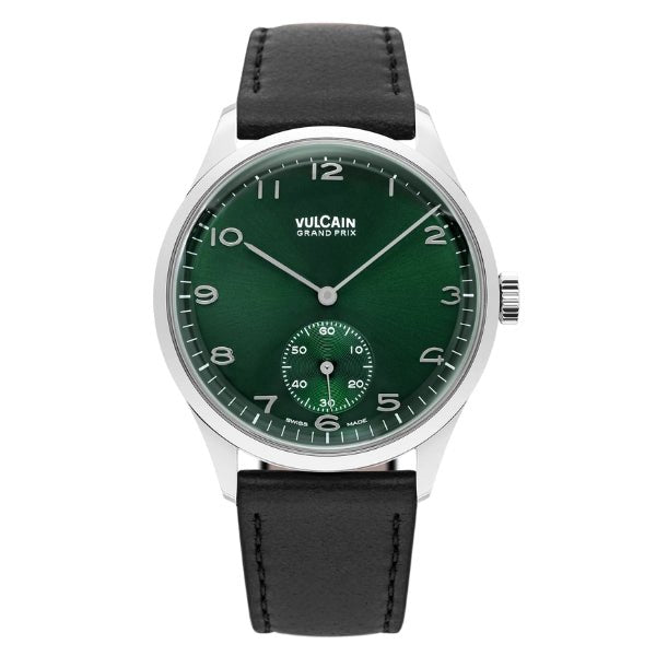 Vulcain Grand Prix Small Second Green on Leather Strap - 690175A90.BAC201