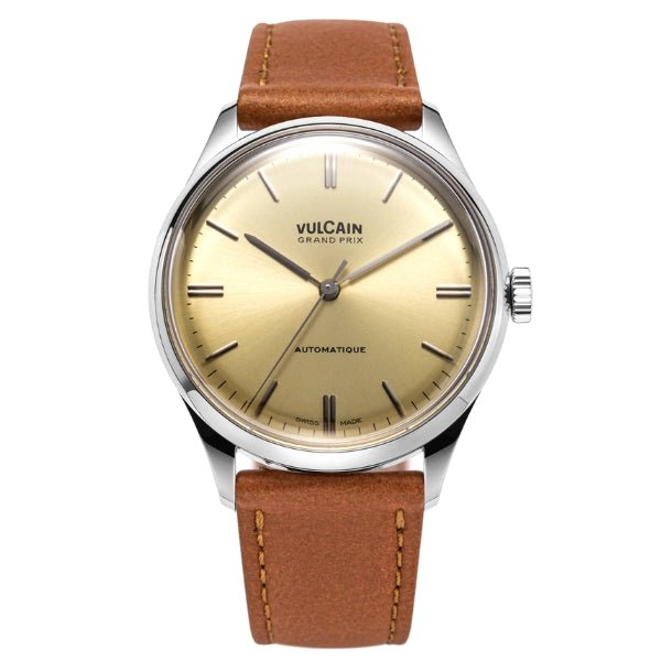 Vulcain Grand Prix Champagne on Leather Strap - 670171A70.BAC207