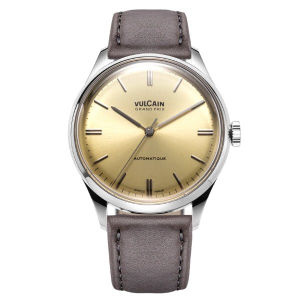 Vulcain Grand Prix Champagne on Leather Strap - 670171A70.BAC213
