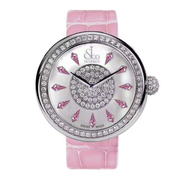 Jacob & Co. Brilliant Pink Sapphires in Stainless Steel - BQ020.10.RO.KD.A
