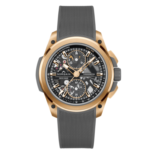 Norqain Independence Wild One Skeleton Chrono Red Gold Limited Edition 42mm- N3002.40G01.B01