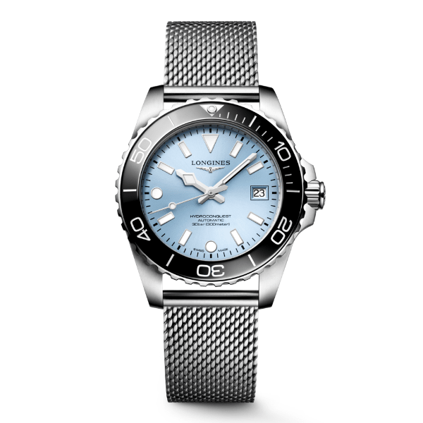 (Pre-Order) Longines Hydroconquest Blue Sunray Dial Black Bezel 42mm -  L3.788.4.99.6