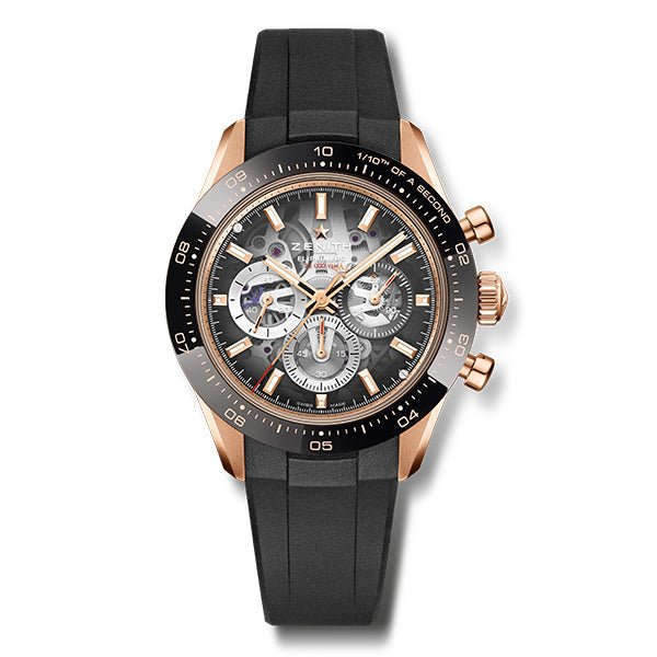 Zenith Chronomaster Sport Skeleton 18K Rose Gold & Black Ceramic - 18.3130.3600/01.R951