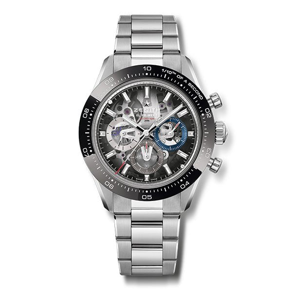 Zenith Chronomaster Sport Skeleton Stainless Steel & Black Bezel - 03.3130.3600/01.M3130