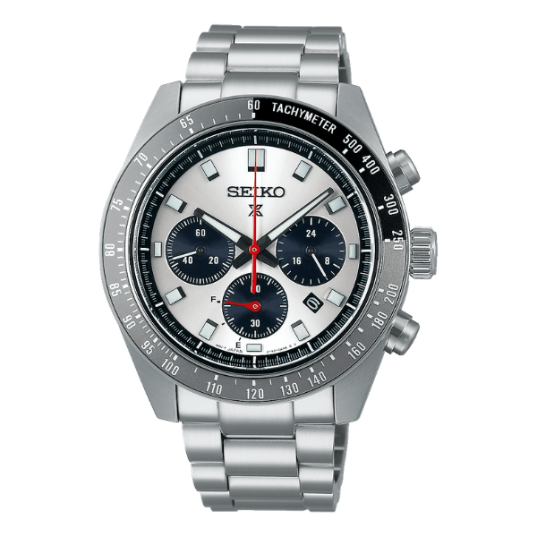 Seiko Prospex Speedtimer Solar Chronograph Silver Dial - SSC911
