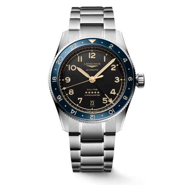 Longines Spirit Zulu Time Blue Bezel GMT 39mm - L3.802.4.60.6