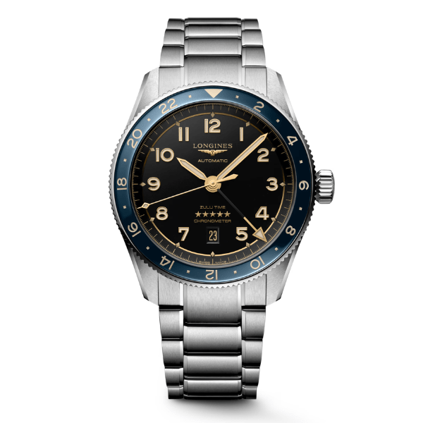 Longines Spirit Zulu Time Blue Bezel GMT 42mm - L3.812.4.60.6