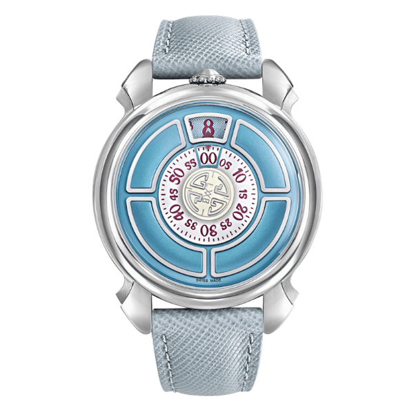 Gaga Laboratorio Labormatic Azzurro Leather 42mm - LMAZ-001.L04