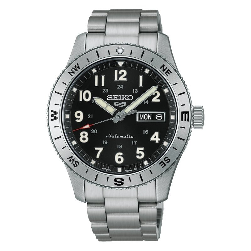 Seiko 5 Sports Black Dial Stainless Steel - HDB006