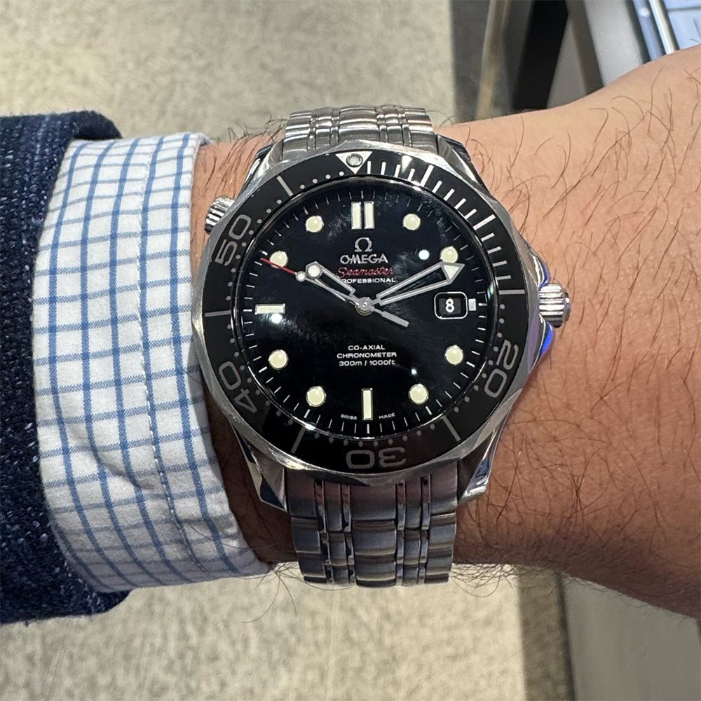 Omega Seamaster Diver 300M 212.30.41.20.01.003 SS Black Dial 42mm B&C 2000