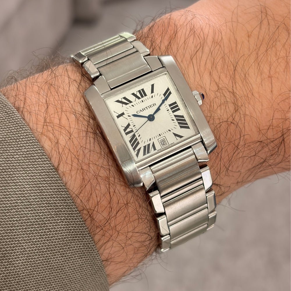 SOLD - 8/14/26 - Cartier Tank Francaise W51002Q3 28mm Stainless Steel