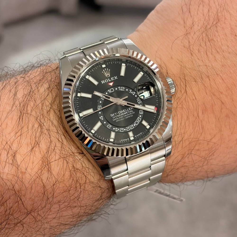 Rolex Sky-Dweller 336934 Black Dial Stainless Steel B&P 2025