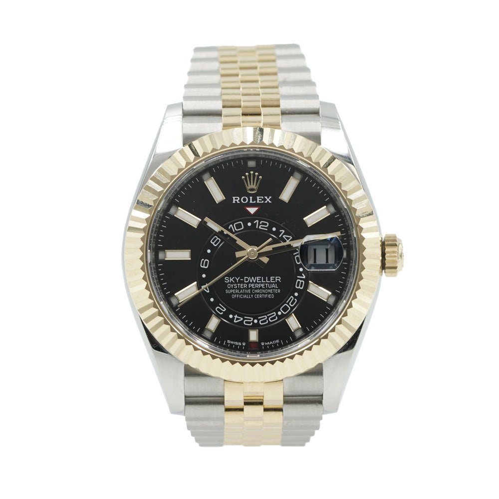 Rolex Sky-Dweller 336933 Two-Tone SS/18KYG 42mm Black Dial w/ Jubilee Bracelet B&P 2025