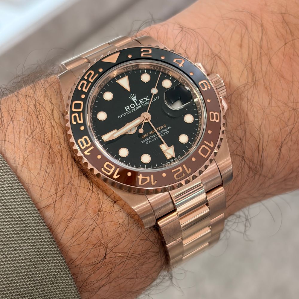 Rolex GMT-Master II 126715 18K Rose Gold "Root Beer" B&P 2024