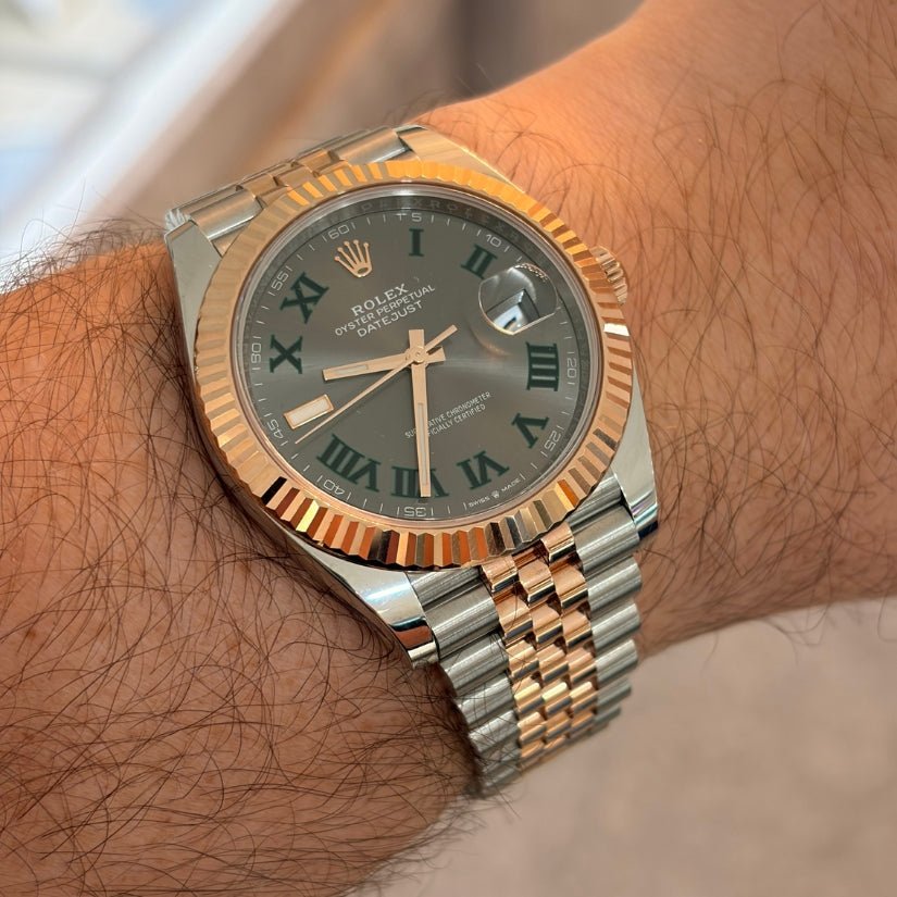 Rolex Datejust 41 126331 "Wimbledon" Two-Tone 18K Everose Gold B&P 2022