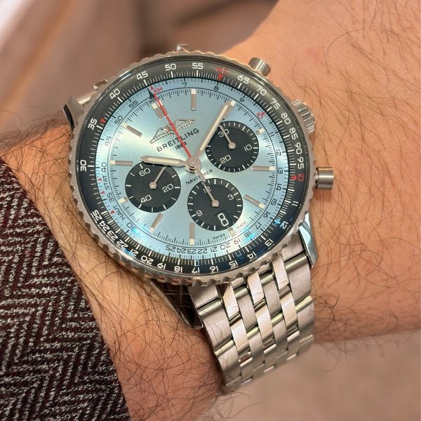 Breitling Navitimer 43mm AB0138 Ice Blue Dial B&P 2025