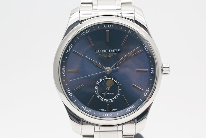 Longines浪琴 巨擘系列 L29194926 藍色面盤月像顯示 L899自動上鍊機芯 42mm