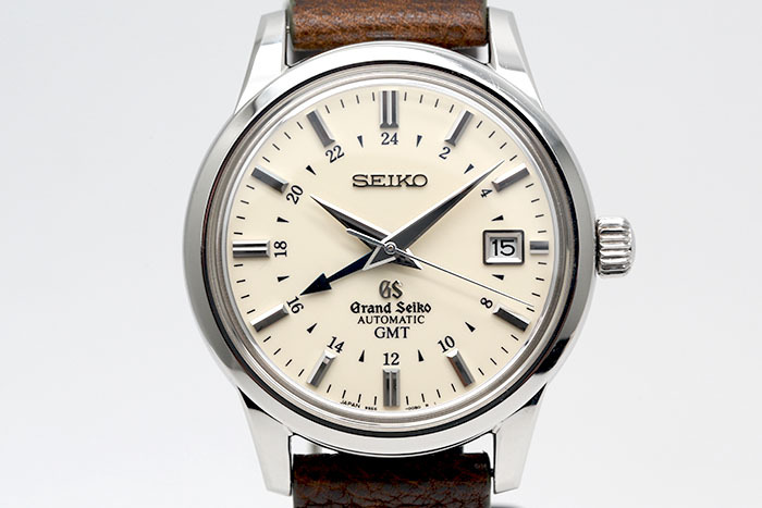 Grand Seiko 特級精工 SBGM003 初代上市腕錶兩地時間顯示 奶油色面盤 9S56機芯盒單齊全 39mm