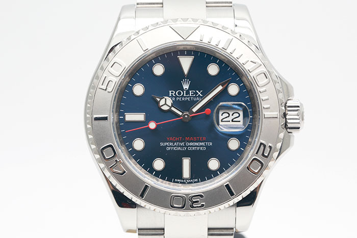 Rolex 勞力士 Yacht-Master 116622 遊艇名仕 藍色面盤鉑金製外圈 3135機芯 盒單齊全 40mm