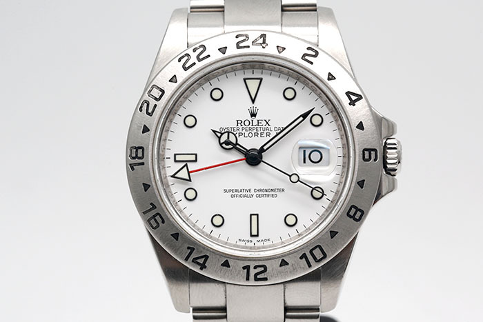 Rolex 勞力士 ExplorerII 16570 探險家二號白面款 第二地時區顯示後期防偽內圈 3186機芯 2010盒單齊全 40mm