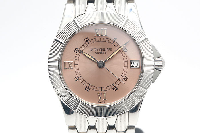 Patek Philippe 百達翡麗 NEPTUNE 5080/1A 鋼製鍊帶款 鮭魚色面盤 312自動上鍊機芯 36mm