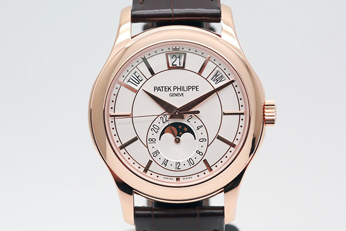 Patek Philippe 百達翡麗 複雜功能系列 5205R 18K玫瑰金透視底蓋 年曆功能月像顯示 2021.12台灣保單 40mm
