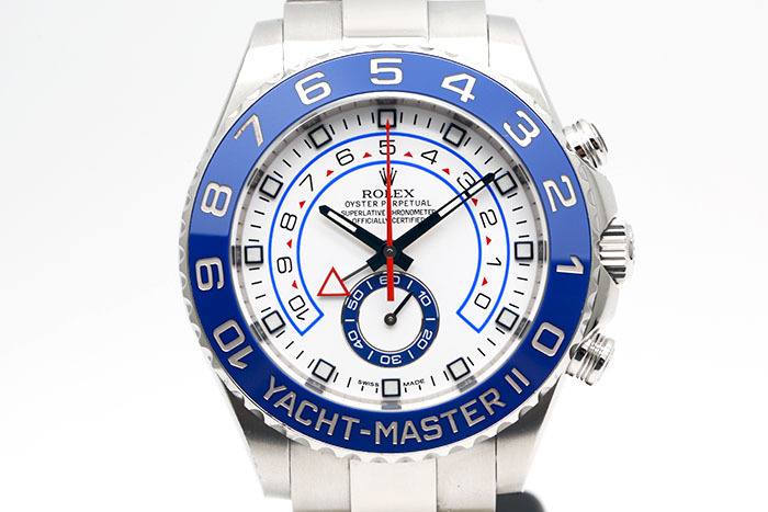 Rolex 勞力士 Yacht-Master 116680 遊艇名仕大型款 藍色陶瓷外圈10分鐘倒數計時顯示 2015盒單齊全 44mm