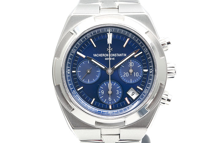 Vacheron Constantin 江詩丹頓 OVERSEA縱橫四海 5500/110A 藍面款計時累計功能 三種錶帶配置2024.02盒單齊全 42.5mm