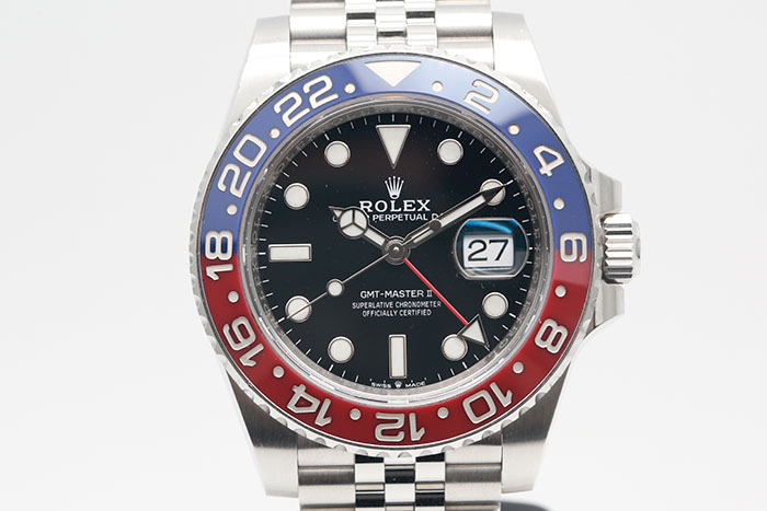 Rolex 勞力士 GMT-MasterII 126710BLRO 格林威治第二地時間顯示 鋼製紅藍雙色陶瓷外圈五珠鍊帶 2021.02盒單齊全 40mm