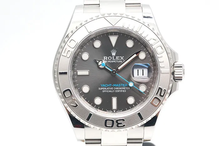 Rolex 勞力士 Yacht-Master 126622 遊艇名仕 灰色面盤鉑金製外圈 3235機芯 2020.10盒單齊全 40mm